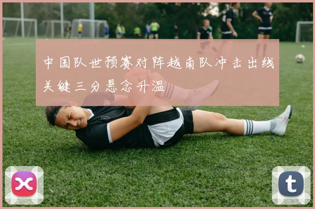 中国队世预赛对阵越南队冲击出线关键三分悬念升温